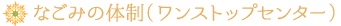 なごみの体制(ワンストップセンター)